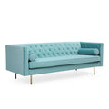 Divano Chesterfield in velluto, multicolore, 2-3 posti