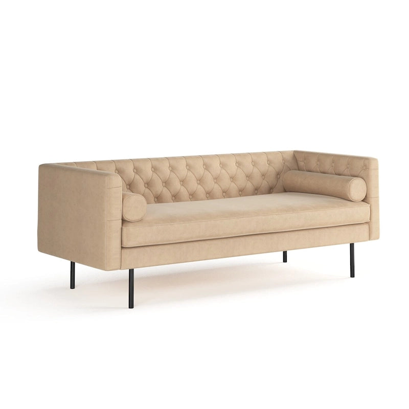 Divano Chesterfield in velluto, multicolore, 2-3 posti
