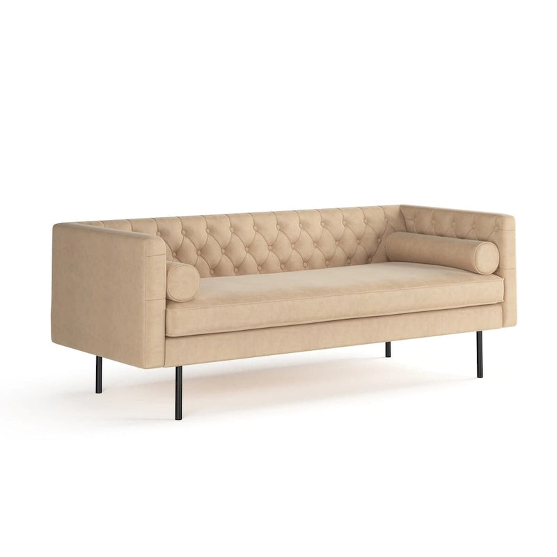 Divano Chesterfield in velluto, multicolore, 2-3 posti