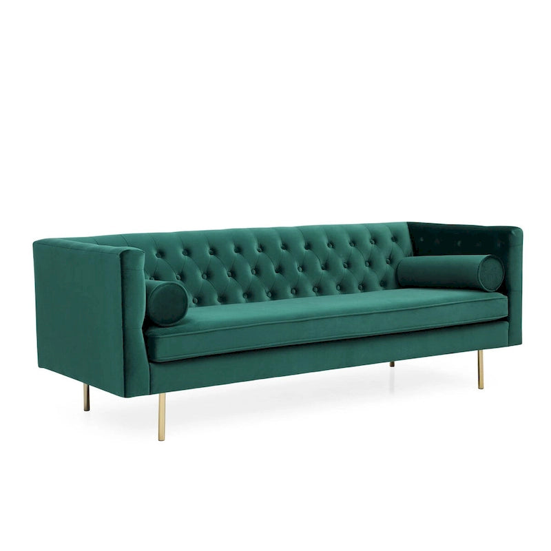 Divano Chesterfield in velluto, multicolore, 2-3 posti