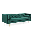 Divano Chesterfield in velluto, multicolore, 2-3 posti
