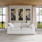 2 Seater Sofa Couch with Pillows for Living Room