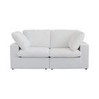 Divano modulare 2 posti con cuscini – Nero / Grigio / Bianco / Cachi