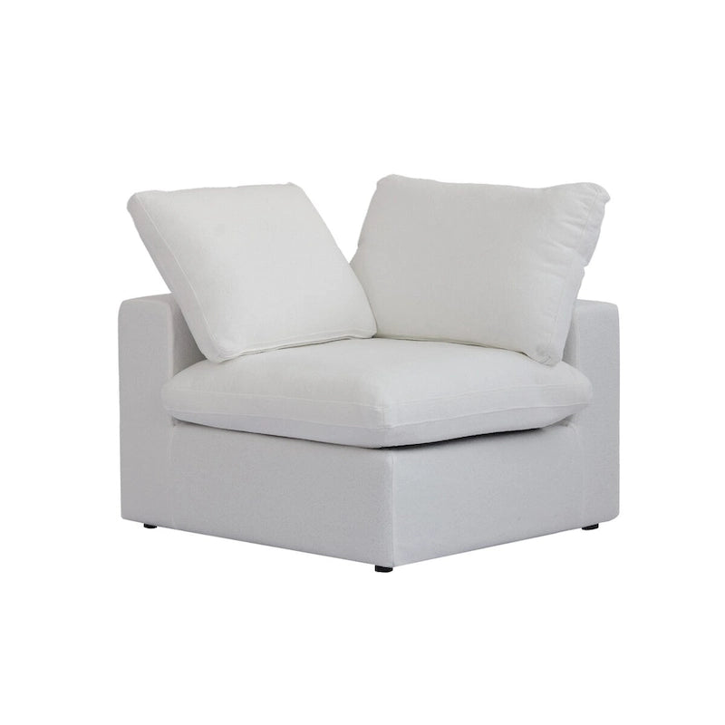 Divano modulare 2 posti con cuscini – Nero / Grigio / Bianco / Cachi