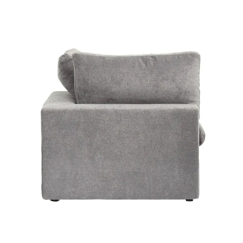 Divano modulare 2 posti con cuscini – Nero / Grigio / Bianco / Cachi