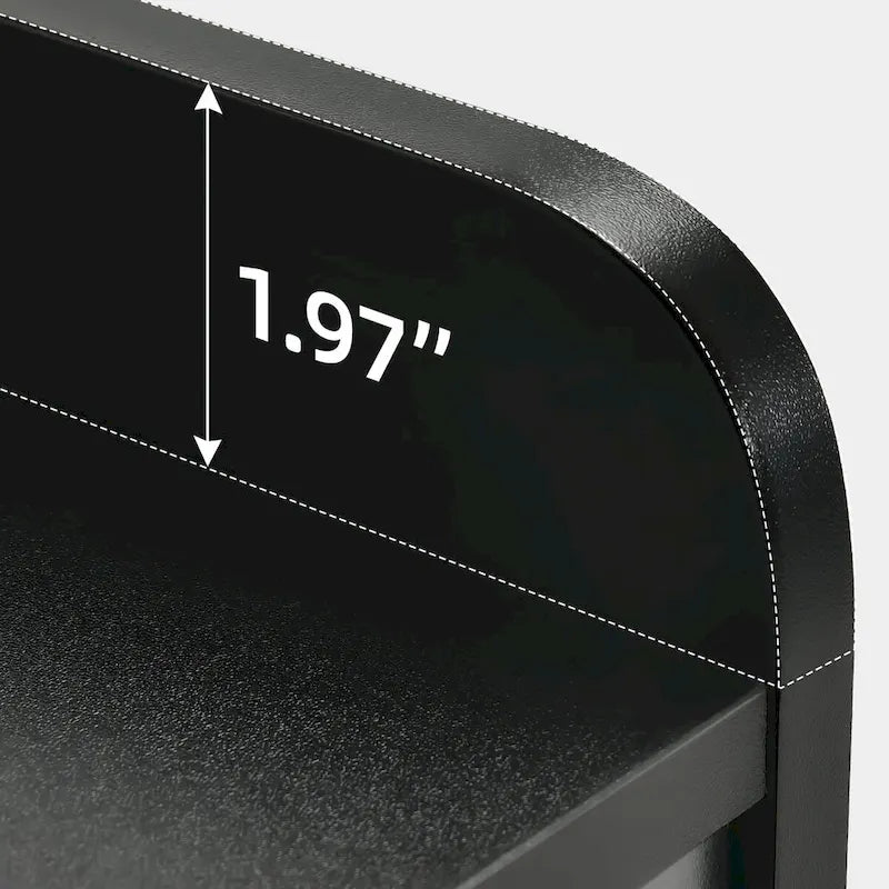 Mobile bar nero con luci a LED e prese di corrente, capacità 20 bottiglie, per 1 persona