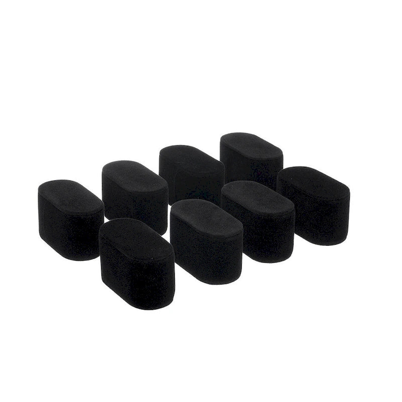 Cuscini Espositori per Gioielli in Velluto Bianco e Nero, Set da 8